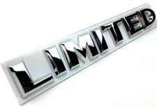 3D Metal Chrome Limited Emblem Sticker Silver OEM Alloy for Trunk/Fender