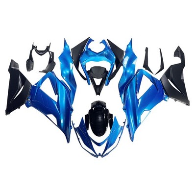 For Kawasaki Blue Black Fairing Ninja ZX6R ZX636 2013 - 2018 Bodywork Injection