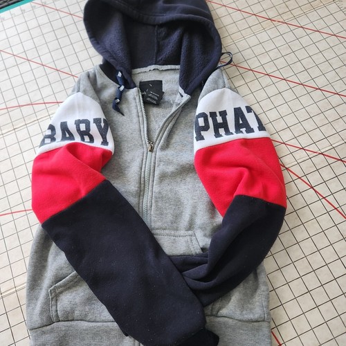 De Colección Bebé Phat Y2K Gato Gráfico Sudadera con Capucha Chaqueta Gris Cremallera Adolescente Grande Mujeres Talla Pequeña - Imagen 8 de 17