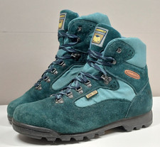 Stivali da trekking San Marco uomo UK 12,5 verde scamosciato Gore-Tex passeggio trekking Italia