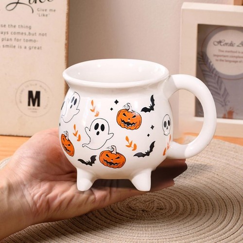 Taza Cerámica Halloween Calabaza Bruja Taza para Café Milktea, Regalos Tazas Adornos - Imagen 2 de 5