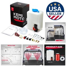 Universal 12v Windshield Washer Pump Kit With Reservoir Bottle Easy Install