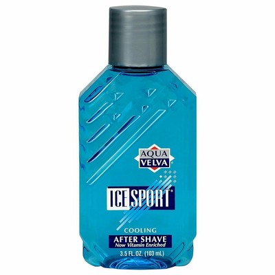 Aqua Velva After Shave Ice Sport Soothe & Refreshes Skin Cooling 3.5oz Pack of 8