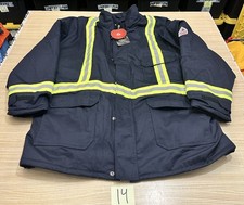 NEW Bulwark Men's JLPCNVC Flame-Resistant Navy Insulated Jacket 7XL Parka Cat 3