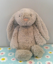Super Cute Medium Bashful Grey Bunny Plush by Jellycat
