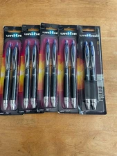 5 - 2 pack Uni-Ball Signo Medium Blue .7mm #207 Retractable Pens