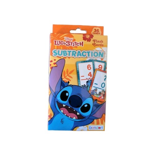 Disney Lilo & Stitch Flash Cards - 36 Cards By Bendon - New - Subtraction - 第 1/2 張圖片