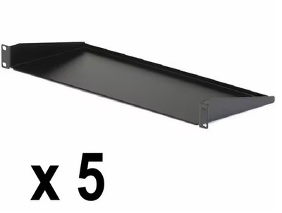 Quantity 5 - StarTech Universal Rack Mount Tray/Shelf CabShelf1U for 19'' Rack