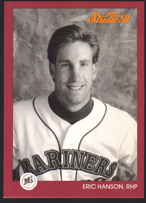 1991 Donruss Studio #114 - Erik Hanson UER - Seattle Mariners  91-914