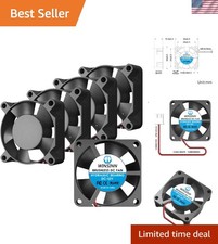 High-Speed 30mm 12V Cooling Fan with Hydraulic Bearing - Low Noise, 5 Pack