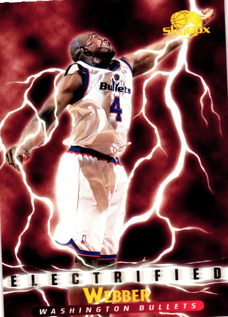 1995-96 Skybox Premium - Electrified Chris Webber #298 Trading Card