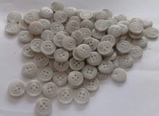 LOT OF 115 Multi- Color GRAY 1/2 INCH 4 hole  BUTTONS, NEW