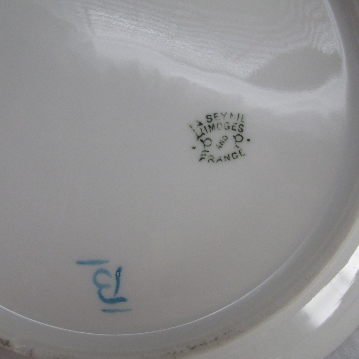 VINTAGE LIMOGES FRANCE GOLD TRIMMED PLATE BLUE FLOWERS MARKED | eBay