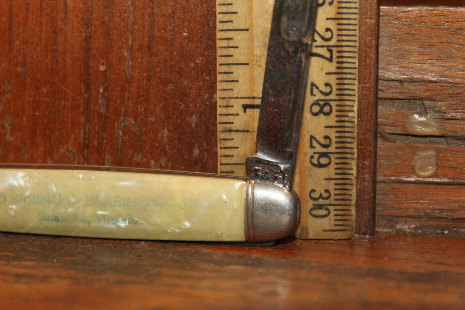 Antique Hammer Brand USA Pocket Knife 2 Blade Auto Spring Bearing Co