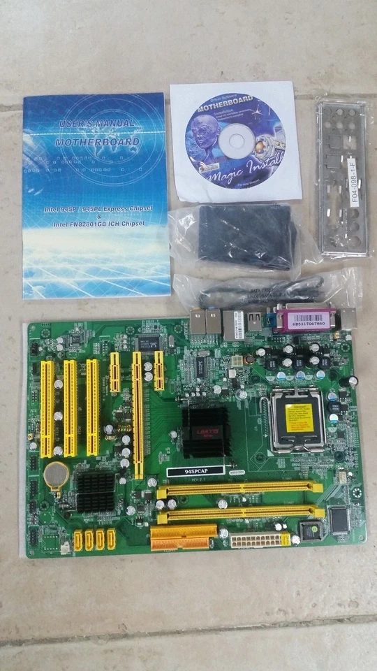 NEW ! JETWAY MOTHERBOARD 945PCAP DDR2 PCI-E Intel 945P Express ATX LGA 775 - Image 3 of 3