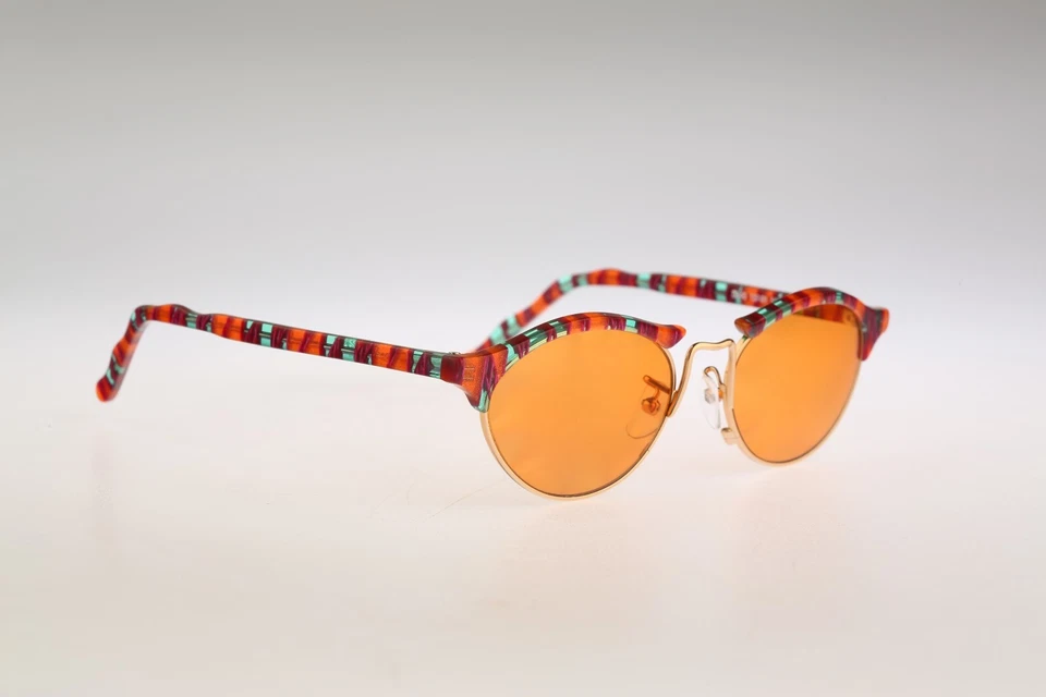 Robert Rudger 0840 137 01, Gafas de sol vintage años 90 coloridas ojo de gato para mujer, nuevas de stock Foto 3 de 4