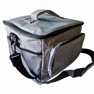 ToCi Kühltasche 15L Grau – Faltbare Picknicktasche für Camping, Strand & Wandern