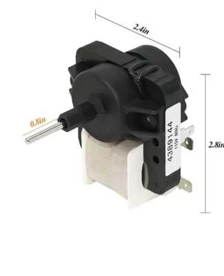 4389144 Refrigerator Evaporator Fan Motor Kenmore Whirlpool Amana Roper Maytag