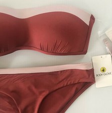 Body Glove Swimsuit Stamina Bikini Spice Bandeau Two Piece Bathing Suit M