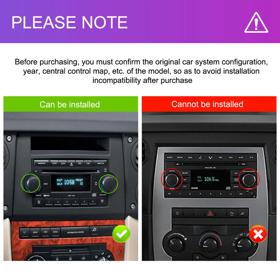 32G Für Dodge RAM Jeep Grand Cherokee Chrysler Android 15 Autoradio GPS NAVI BT - Bild 4 von 4