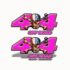 4x4 Off Road Pink Patriot Skull Decal Graphic Truck Stickers Set Of 2 Mk502or4 4x4 Off Road Pink Patriot Skull Decal Graphic Truck Stickers Set Of 2 Mk502or4