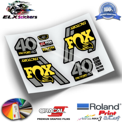 Autocollants Aufkleber MTB Aufkleber Gabel Fox 40 2018 Zwei Farben WP82 MTB