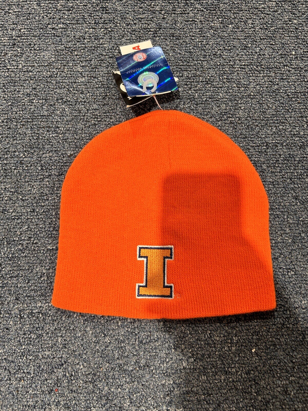ILLINOIS Football Helmet Beanie Hat Skin U Of I Winter Hat Skull Cap