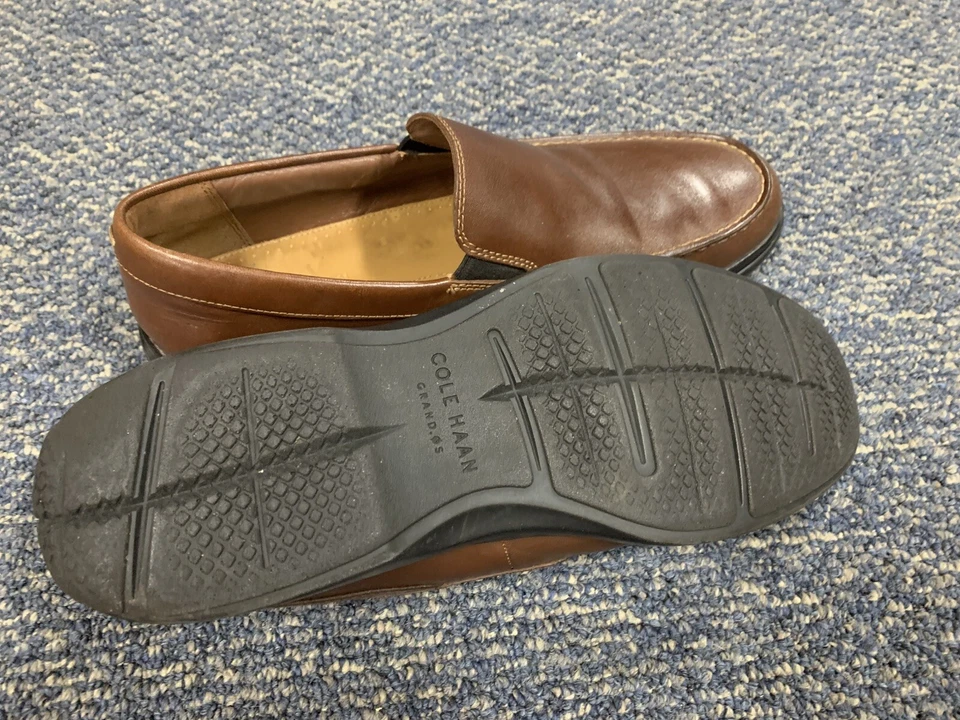 Mocasines Cole Haan Cuero Marrón Santa Bárbara Talla 12 D Perfecto Casual Mocasín Foto 4 de 4