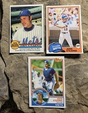 John Stearns Baseball Cards. NY Mets.