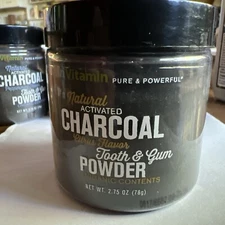InVitamin Citrus Tooth Gum Powder Natural Activated Organic Charcoal 2.75 oz