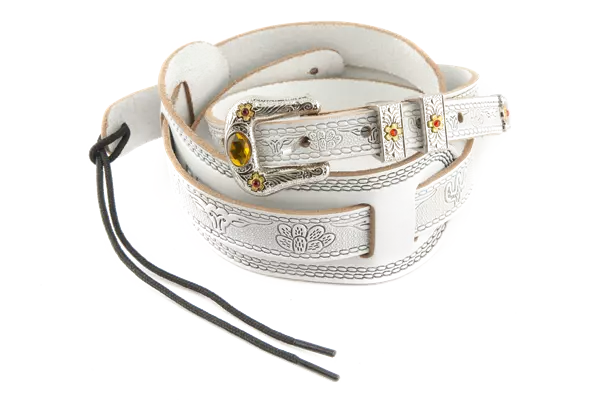 Gretsch tooled leather guitar strap online