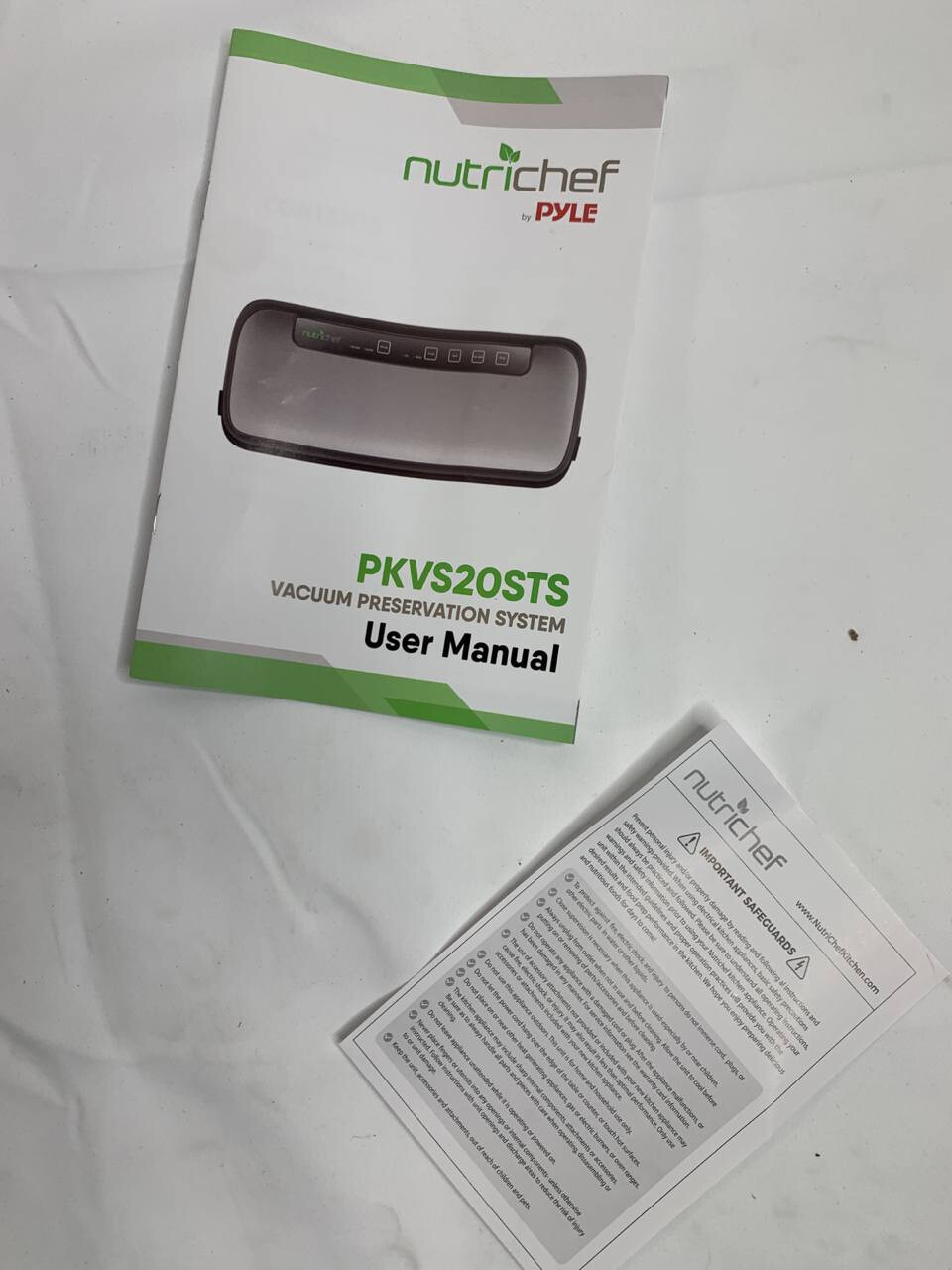 NutriChef PKVS20STS Vacuum Sealer System Preservation Dry Moist Food 12