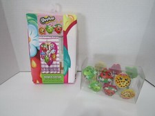 New Shopkins Shower Curtain and 12 Hooks 72 in. X 72 in. Heart Stripes Bathroom