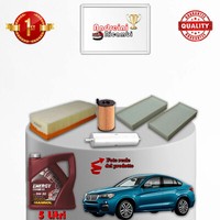 Wartungsset 4 Filter Und ÖL BMW X4 F26 20 Dx 140KW 190PS Ab 2013
