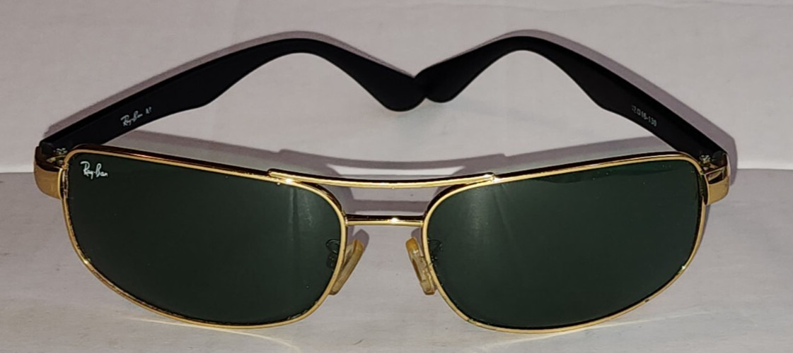 Ray-Ban Rectangular Aviator Sunglasses  -  BLACK … - image 1