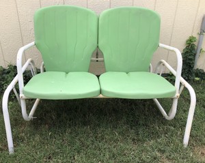 VINTAGE DOUBLE SEAT PORCH PATIO GLIDER | eBay