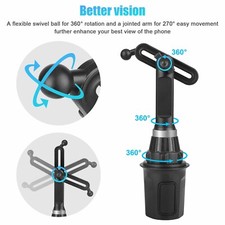 Cup Phone Mount for Car Upgraded Version Universal Cup Phone Cradle Holder