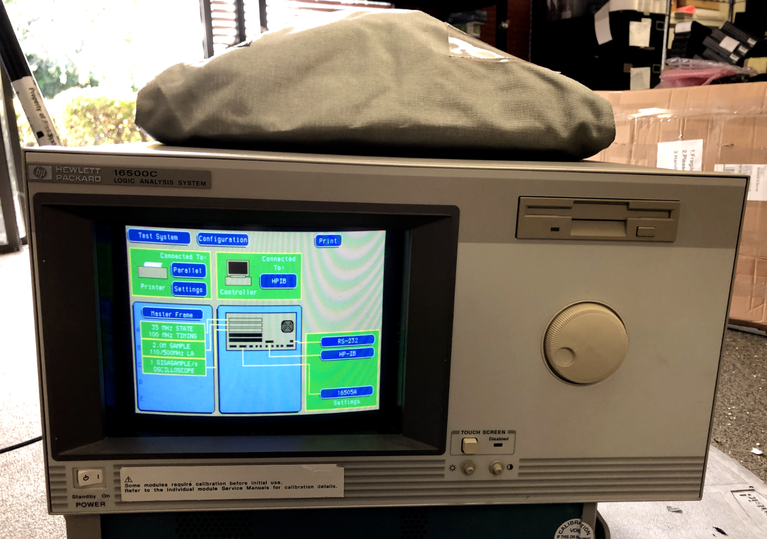 HP Logic Analyzer 16500C No Disk w/ 16510B, 16555D, 16532A, 2*16500-40502