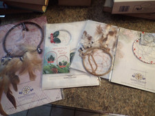 Lot of 4 Dream Catchers - new sealed 3", 4" 6" diameter