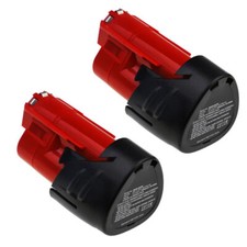 2x Milwaukee 48112412 48112402 M12 B4 XC 48-11-2412 Battery 12V 2000mAh 