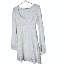 EUC Stone Cold Fox White Fit  Flare Lace Dress 0