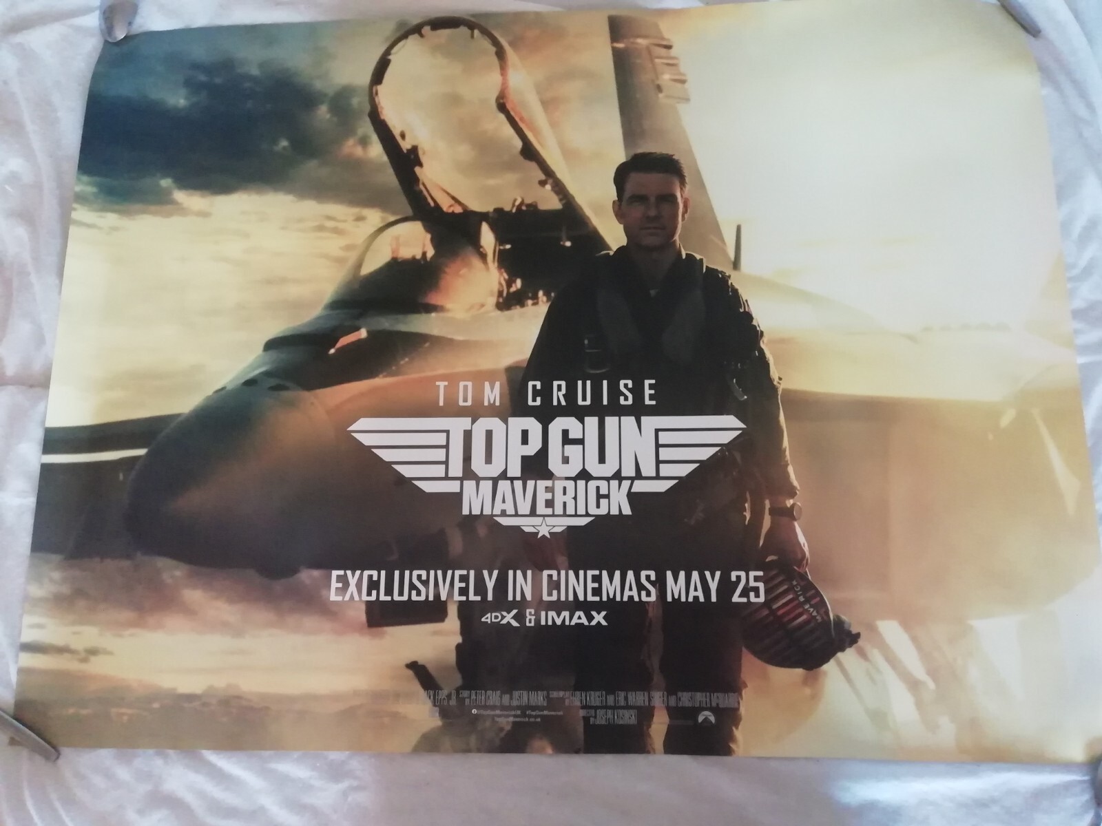 Top Gun Maverick Original UK Quad Cinema Grelly Italia