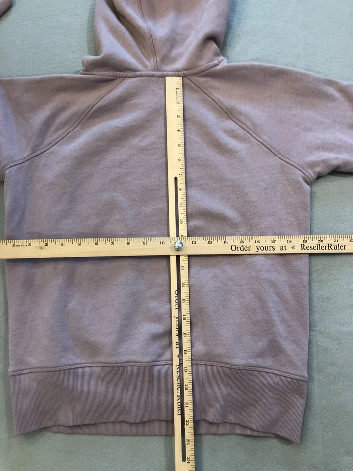 Sudadera Reebok para mujer talla grande lavanda con cuello alto y cuello alto y sudadera con capucha Foto 4 de 4