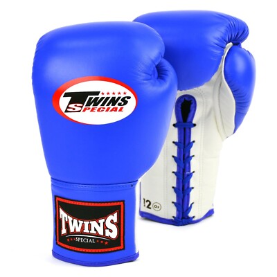 Twins Muay Thai Boxing Gloves 100% Thai Leather Lace-Up Handmade