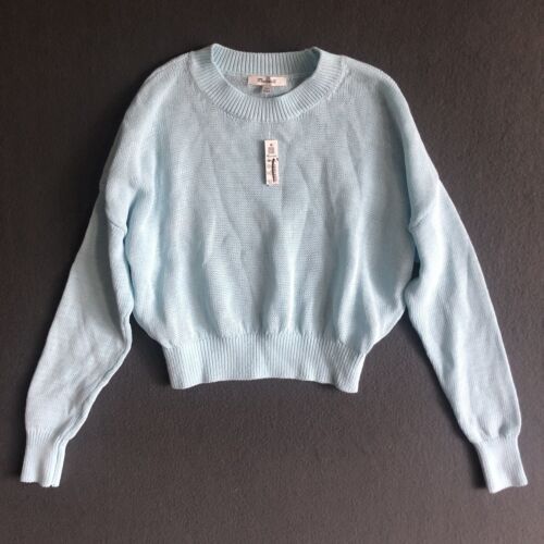 Madewell Sweater XXS Light Blue Loose Knit Crewneck Pullover Long Sleeve Top NWT - Picture 4 of 22