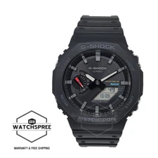Casio G-Shock Bluetooth® Solar Powered Black Resin Band Watch GAB-2100-1A