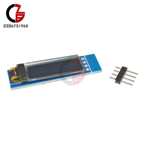 10 STCK. 0,91 Zoll 128 x 32 blau OLED LCD Display Modul IIC I2CSSD1306 DC 3,3-5V - Bild 9 von 9