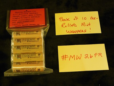 REPO MINT WRAPPERS ANTQ SLOT MACHINE ROLLED ROOTBEER FLOATS 10 PACK MW#26PR