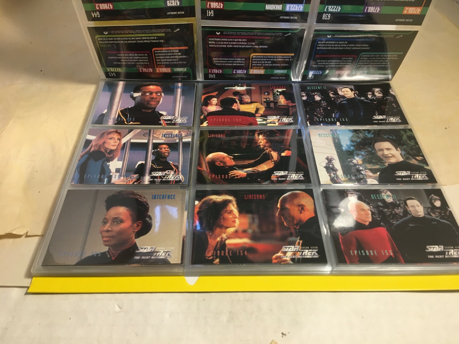 STAR TREK THE NEXT GENERATION SEASON 7 (1999) Complete Trading Card Set #637-739 - Picture 2 of 11