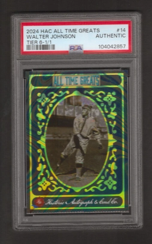 Walter Johnson Baseball Sports Trading Cards & Accessories